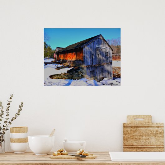 Taylor Saw Mill-Winter Poster (Keuken)