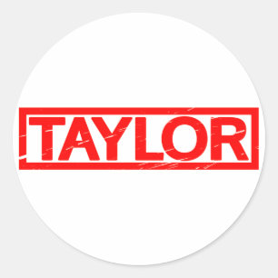 Taylor Stamp Ronde Sticker