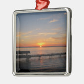 Taylor Street Dock Sunset Metalen Ornament (Links)