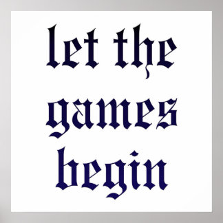 Taylor Swift laat de games beginnen Poster