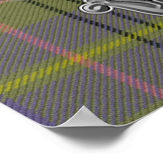 Taylor Tartan & Badge Poster (Hoek)