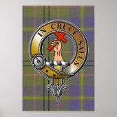 Taylor Tartan & Badge Poster (Voorkant)