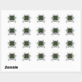Taylor Tartan Shield Ronde Sticker (Vel)