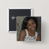 TAYLOR VIERKANTE BUTTON 5,1 CM (Voorkant /achterkant)