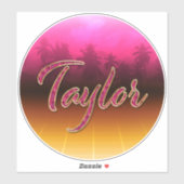 Taylor Vorname Name golden pink Aufkleber Sticker (Vel)