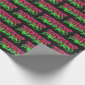 Taylor Vorname Name Graffiti red green Cadeaupapier (Hoek)