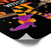 Taylor Witch Pet Halloween Ghost Achternaam Voorna Poster (Hoek)