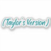 Taylor's versie, rode stickers, fearless, folklore sticker (Voorkant)