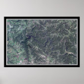 Taylorsville Lake Kentucky Satellite Poster Map (Voorkant)
