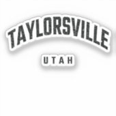 Taylorsville Utah UT Sticker (Voorkant)