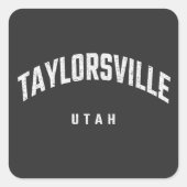 Taylorsville Utah UT Vierkante Sticker (Voorkant)