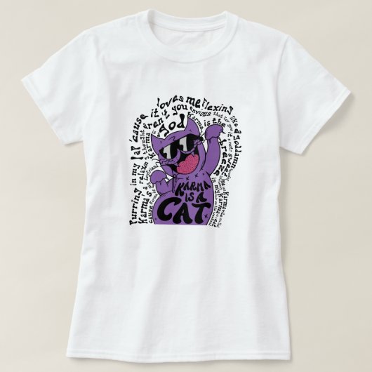 TaylorSwiftKarma is een kat T-shirt (Design voorkant)