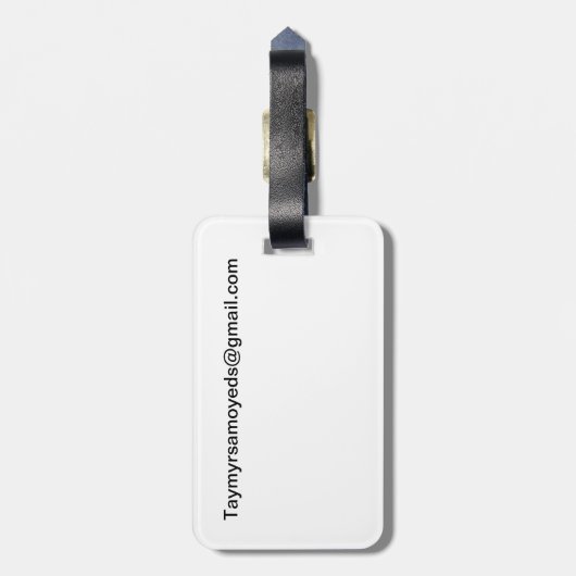 Taymyr Samoyeds bagage label (Achterkant verticaal)