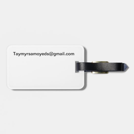 Taymyr Samoyeds bagage label (Achterkant horizontaal)