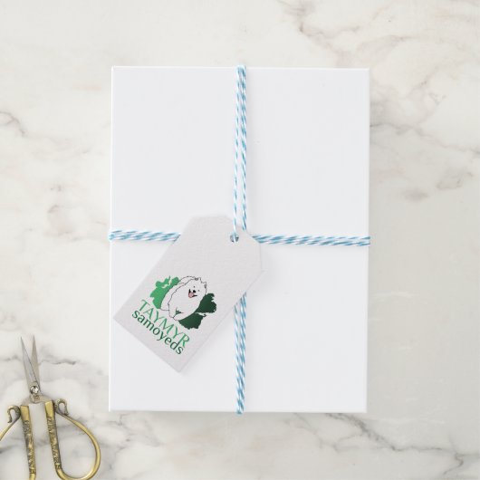 Taymyr Samoyeds logo Cadeaulabel (Met Touw)