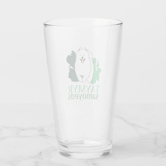 Taymyr Samoyeds logo Glas (Achterkant)