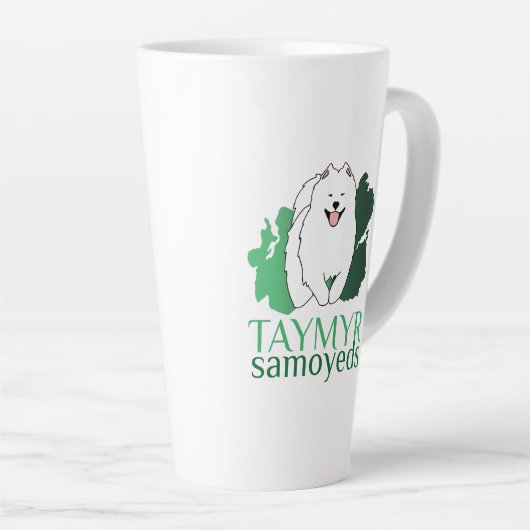 Taymyr Samoyeds logo Latte Mok (Rechterhoek)