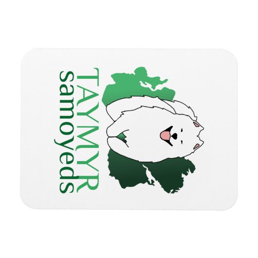 Taymyr Samoyeds logo Magneet (Horizontaal)