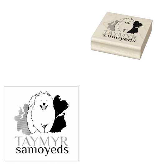 Taymyr Samoyeds logo Rubberstempel (Gestempeld)