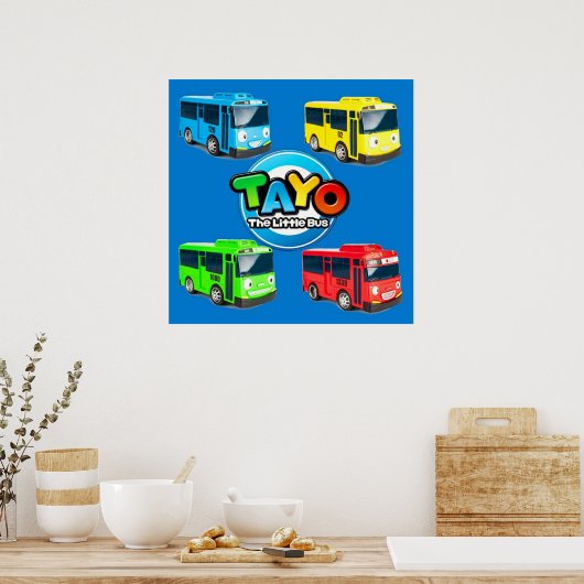 Tayo de kleine bus poster (Keuken)