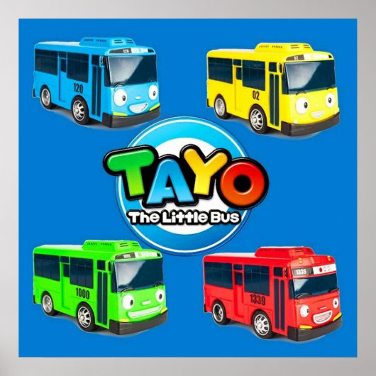 Tayo de kleine bus poster (Voorkant)
