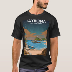 Tayrona National Park Coastal Beauty bij nacht T-shirt