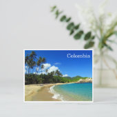 tayrona tropisch strand briefkaart (Staand voorkant)