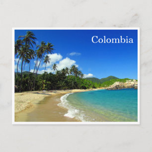 tayrona tropisch strand briefkaart