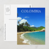 tayrona tropisch strand briefkaart (Voorkant / Achterkant)