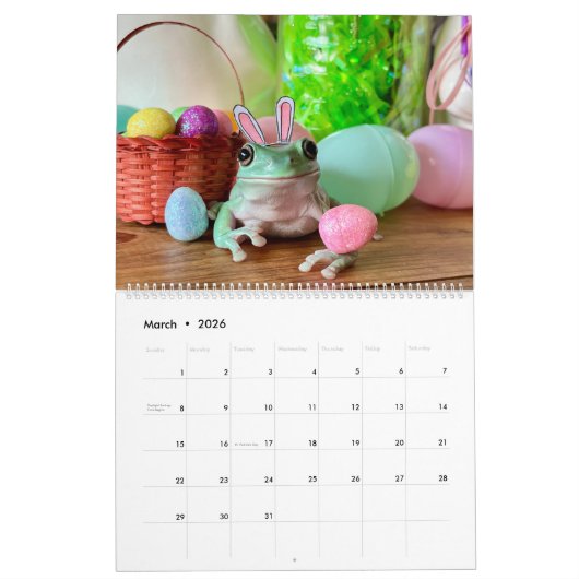 Tay's Exotische Critters Rescue kalender 2024 (Mar 2026)