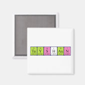 Tayshaun periodieke lijstnaam magnet (Voorkant / Achterkant)