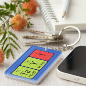 Tayt periodieke lijst - naam het sleutelwoord sleutelhanger (Voorkant Rechts)