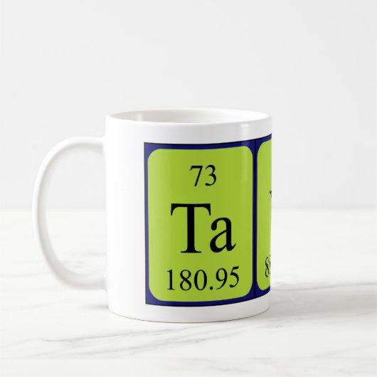 Tayt periodieke lijstnaam mok (Links)