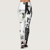 Tayt pop kunst Leggings modern 24SS printpatroon (Achterkant)