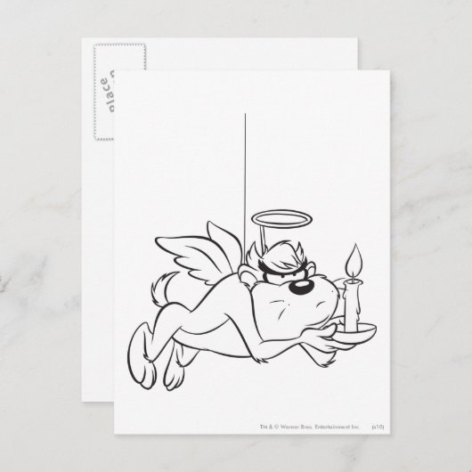 TAZ™ Angel-houder Briefkaart (Voorkant / Achterkant)