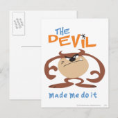 TAZ™ artistiek ontwerp 6 Briefkaart (Voorkant / Achterkant)