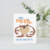 TAZ™ artistiek ontwerp 6 Briefkaart (Staand voorkant)