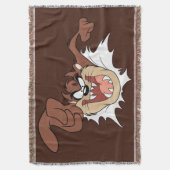 TAZ™ Bursting Through Page Deken (Voorkant Verticaal)