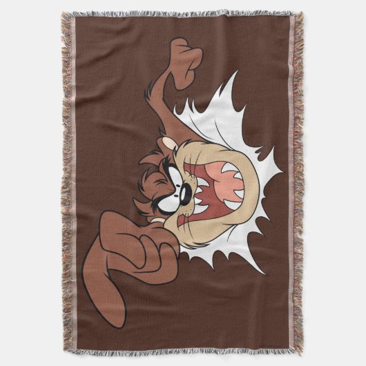 TAZ™ Bursting Through Page Deken (Voorkant Verticaal)