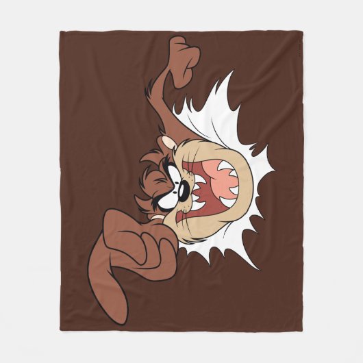 TAZ™ Bursting Through Page Fleece Deken (Voorkant)