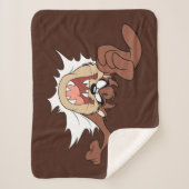 TAZ™ Bursting Through Page Sherpa Deken (Voorkant)