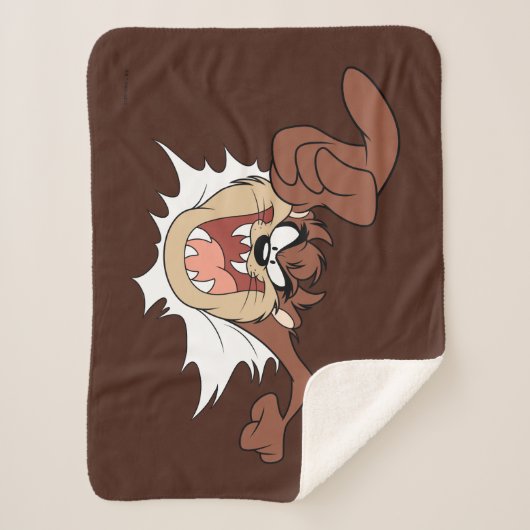 TAZ™ Bursting Through Page Sherpa Deken (Voorkant)