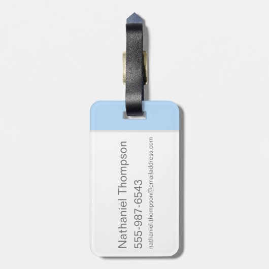 TAZ™-censuur Bagagelabel (Achterkant verticaal)