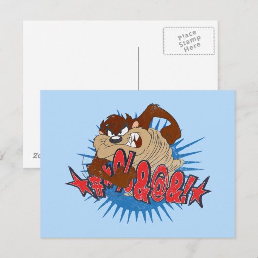 TAZ™-censuur Briefkaart (Voorkant / Achterkant)