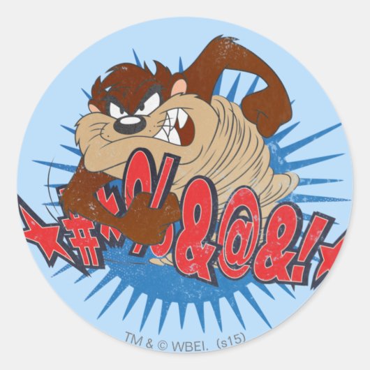 TAZ™-censuur Ronde Sticker (Voorkant)