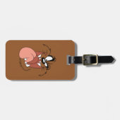 TAZ™ Crazy Smile Bagagelabel (Voorkant horizontaal)