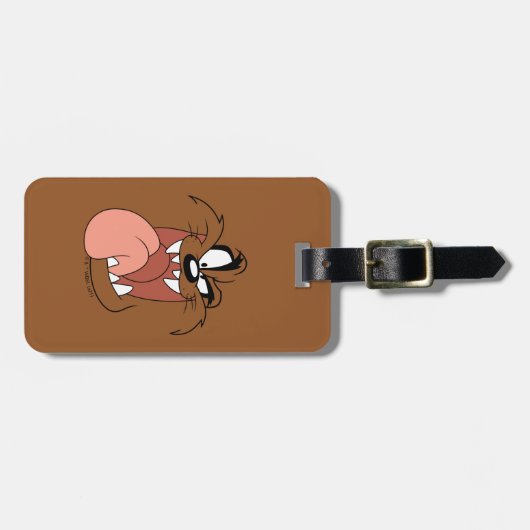 TAZ™ Crazy Smile Bagagelabel (Voorkant horizontaal)