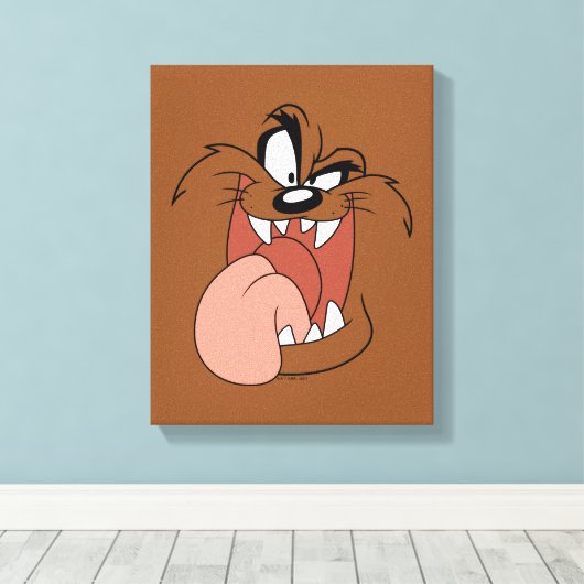 TAZ™ Crazy Smile Canvas Afdruk (Insitu (Houten vloer))