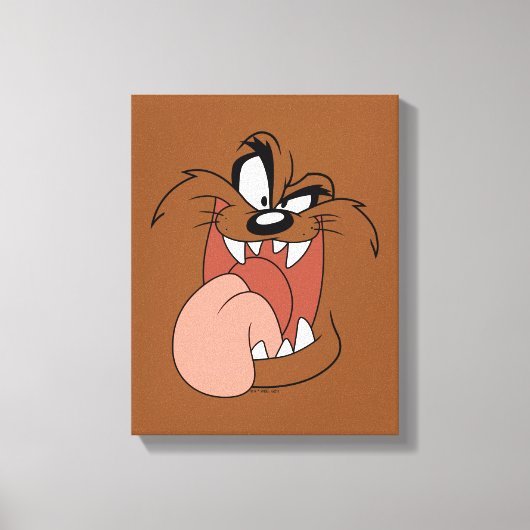 TAZ™ Crazy Smile Canvas Afdruk (Voorkant)
