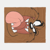 TAZ™ Crazy Smile Fleece Deken (Voorkant (Horizontaal))